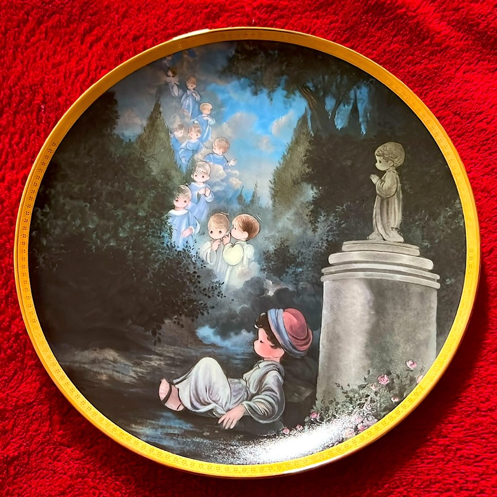 1994 Precious Moments Jacob’s Dream Old Testament Stories Collection Plate